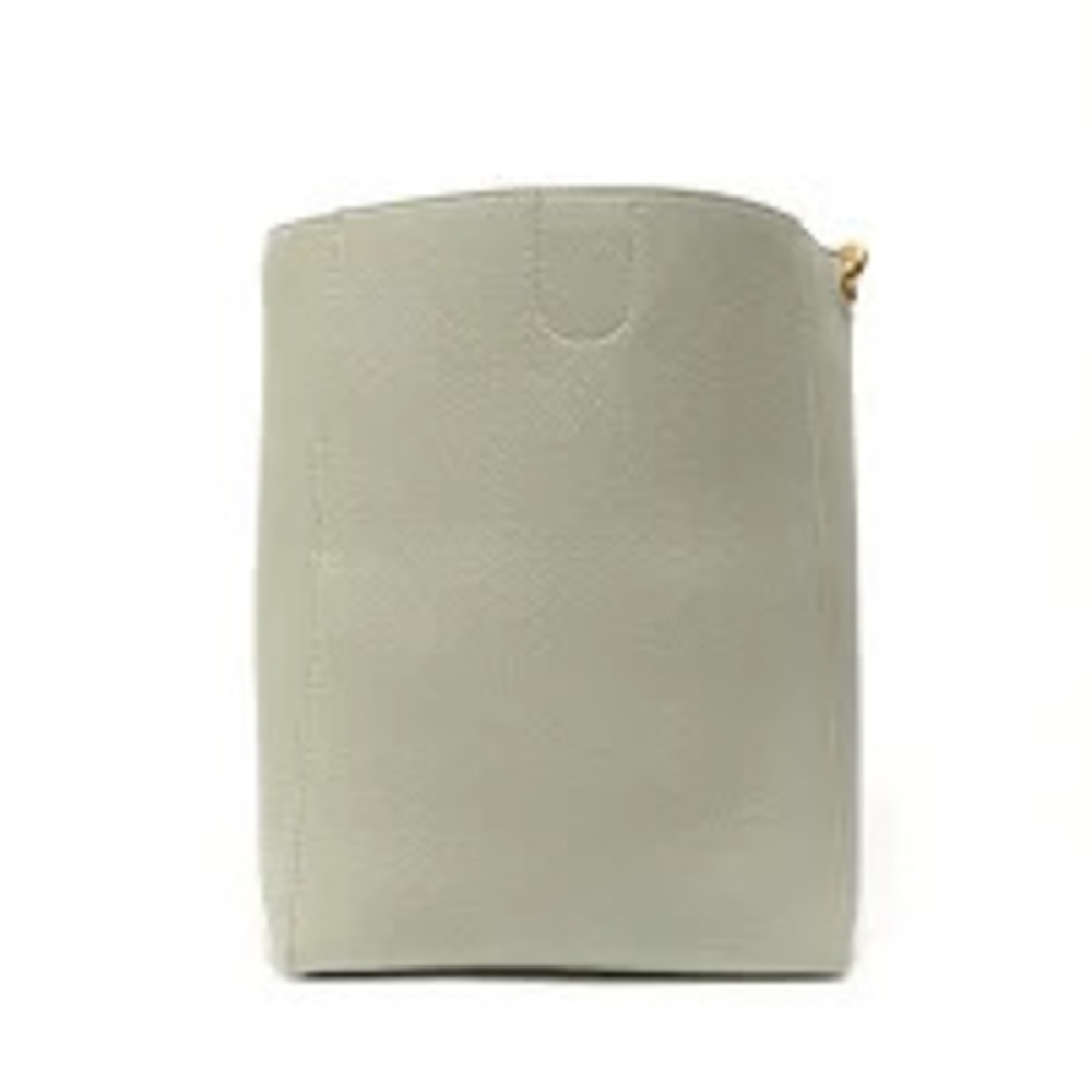 Celine Sangle Bucket Leather Shoulder Bag Green